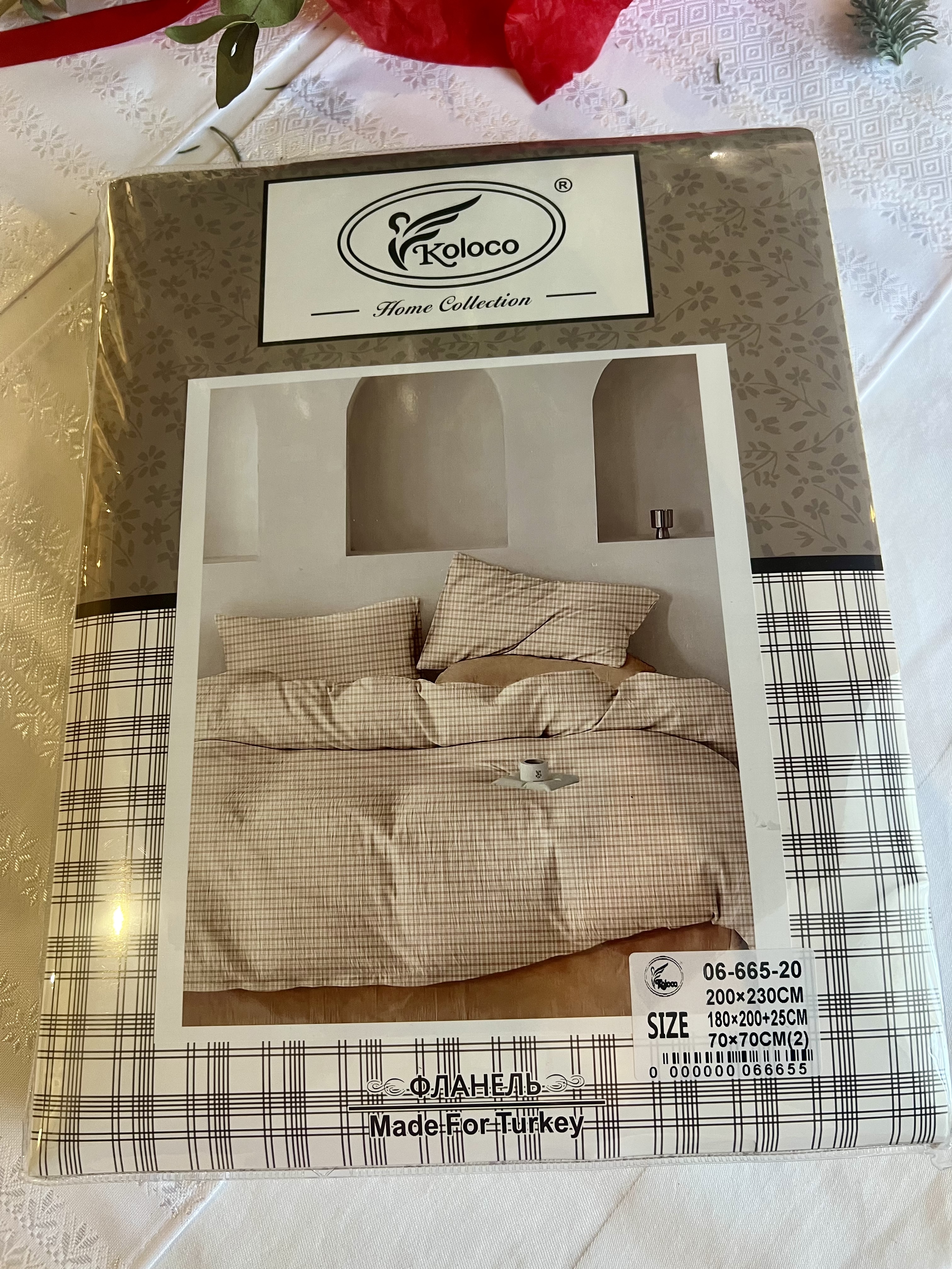 Комплект постільної білизни Koloco "Рожевий Мармур" (100% коттон, Євро)